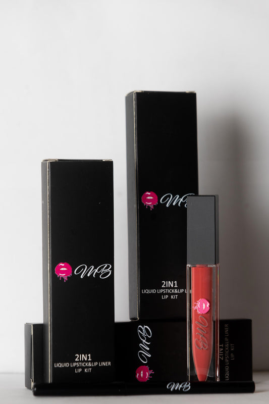 Liquid lipstick and lip liner